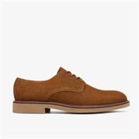 Clarks Mens Chelwood Lace Cola Suede Derby Shoes Suede Casual
