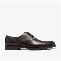 Clarks Mens Bathford Lace Brown Leather Derby Shoes,Lace Up Leather Smart
