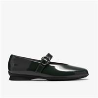 Clarks Womens Jazmynn Iris Green Patent Mary Jane Synthetic Casual