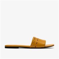 Clarks Womens Kediri Mule Yellow Mules,Slip Ons,Flat Sandals,Sliders Synthetic