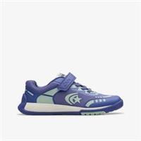 Clarks Boys,Girls,Kids Unisex Cica Star Flex Kid Blue/Green Trainers Textile