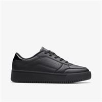 Clarks Boys,Girls,Kids Unisex Barley Step Youth Black Trainers,School Shoes