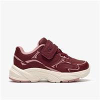 Clarks Boys,Girls,Kids Unisex Crafton Solo Toddler Burgundy Trainers,Riptape