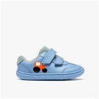 Clarks Boys,Girls,Kids Unisex Flash Jump Toddler Denim Riptape Leather Casual