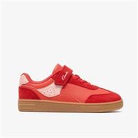 Clarks Boys,Girls,Kids Unisex Tavian City Kid Red Trainers Synthetic Casual