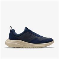 Clarks Mens Lt360 Lace Navy Nubuck Trainers Nubuck Sports