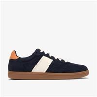 Clarks Mens Fosse Lo Navy Suede Trainers Suede Sports