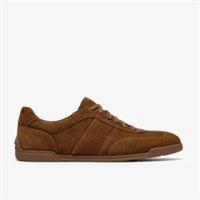 Clarks Mens Henton Lo Cola Suede Trainers Suede Casual