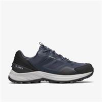 Clarks Mens Stanway Lo Waterproof Navy Combination Trainers,Walking Textile