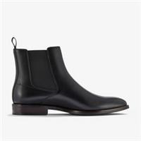 Clarks Mens Banstead Hi Black Leather Ankle Boots,Chelsea Boots Leather Smart