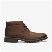 Clarks Mens Emmet Chukka Tan Leather Ankle Boots Leather Smart