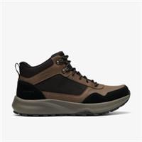 Clarks Mens Pelmo Hi Waterproof Brown Ankle Boots,Lace Up,Walking Textile Casual