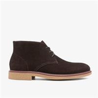 Clarks Mens Chelwood Mid Brown Suede Ankle Boots Suede Casual