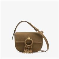 Clarks Womens Casual Cross 2 Dark Sand Suede Cross Body Bag Leather Casual