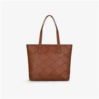 Clarks Womens Etta Woven Tote Tan Leather Shoulder Bags,Tote Bag Leather Casual