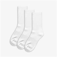 Clarks Boys,Girls,Kids Unisex School Socks Junior Size 4-6.5 White Socks Textile