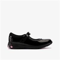 Clarks Girls Sea Jewel Kid Black Patent Mary Jane,School Shoes Patent School