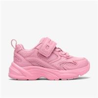 Clarks Girls Crafton Park Toddler Pink Trainers Textile Casual