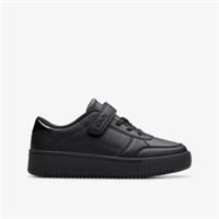Clarks Boys,Girls,Kids Unisex Barley Step Kid Black Trainers,School Shoes