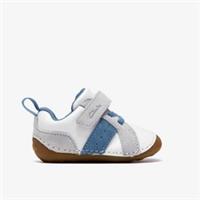 Clarks Boys,Girls,Kids Unisex Tiny Park Toddler Blue Combination Leather Pre