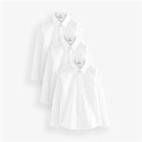 Clarks Boys,Girls,Kids Unisex 3 Pack Shirt Long Sleeve 5-6 years White Shirt