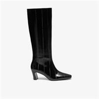 Clarks Womens Orlese Hi Black Interest Over Knee Boots Synthetic Smart