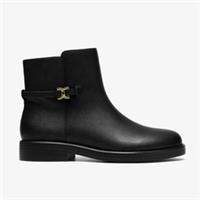 Clarks Womens Baville Top Black Ankle Boots Leather Casual