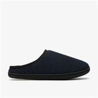 Clarks Mens Chilcombe Easy Navy Slippers Textile Casual