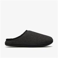Clarks Mens Chilcombe Easy Grey Slippers Textile Casual