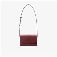 Clarks Womens Phoebe Cross Dark Red Leather Cross Body Bag Leather Casual