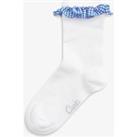 Gingham Socks Blue Infant Size 6-8.5