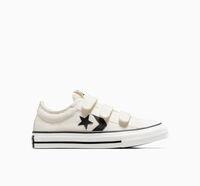 Converse Star Player 76 Easy-On Low-Top Shoe Canvas For Kids In White, Size 3