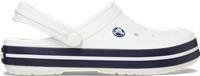 Crocs | Unisex | Crocband | Clogs | White / White/Navy | W8/M7