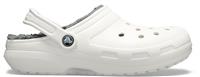 Crocs | Unisex | Classic Lined | Clogs | White / Grey | W5/M4