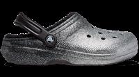 Crocs | Unisex | Classic Glitter Lined | Clogs | Black / Silver | M11