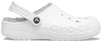 Crocs | Unisex | Baya Lined | Clogs | White / Light Grey | W4/M3