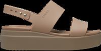 Crocs | Women | Brooklyn Low | Sandals | Latte/Mushroom | 9