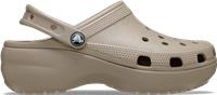 Crocs | Women | Classic Platform | Clogs | Taupe | 9