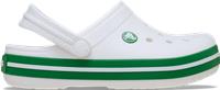 Crocs | Kids | Toddler Crocband | Clogs | White / Green Ivy | C4
