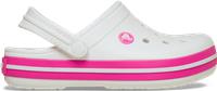 Crocs | Kids | Crocband | Clogs | White / Pink Crush | J6