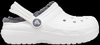 Crocs | Kids | Toddler Classic Lined | Clogs | White / Grey | C6