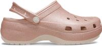 Crocs | Women | Classic Platform Glitter | Clogs | Quartz | 5