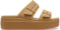 Crocs | Women | Brooklyn Buckle | Sandals | Umber | 6