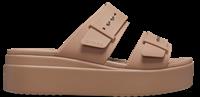 Crocs | Women | Brooklyn Buckle | Sandals | Latte | 7