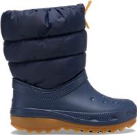 Crocs | Kids | Classic Neo Puff Boot | Boots | Navy / Gum | J2