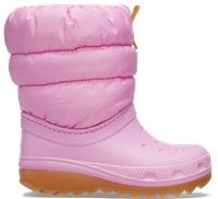 Crocs | Kids | Classic Neo Puff Boot | Boots | Pink Tweed / Gum | C11
