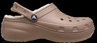 Crocs | Women | Classic Platform Lined | Clogs | Latte | 3