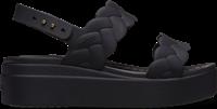 Crocs | Women | Brooklyn Woven Low | Sandals | Black / Black | 3