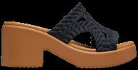 Crocs | Women | Brooklyn Woven Heel | Sandals | Black | 3