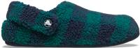 Crocs | Unisex | Classic Buffalo Check Cozzzy Slipper | Slippers | Hosta / Navy | W6/M5
